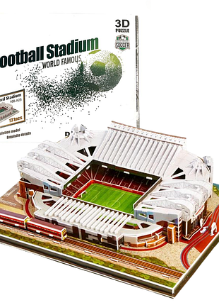 Стадион манчестер юнайтед . огромные 3d пазлы "old trafford" трехмерный конструктор-головоломка.