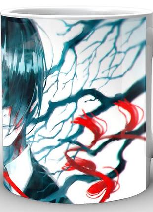 Кружка geek land белая tokyo ghoul токийский гуль лицо tg.02.029