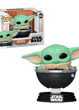 Фігурка funko pop зоряні війни: мандалорець грогу star wars: the mandalorian grogu 10 см fp sw g 664