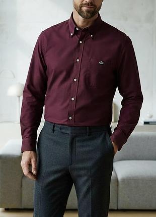 Чоловіча сорочка lacoste оригінал розмір 42 (l)