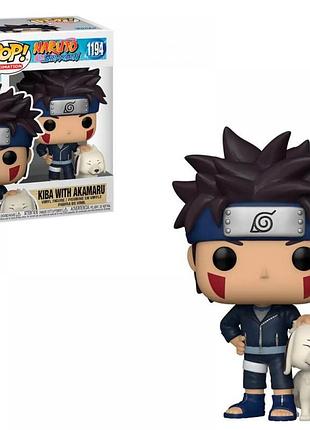 Фігурка funko pop фанк поп наруто шиппуден кіба з акамару naruto shippuden kiba with akamaru 10 см na n 1194