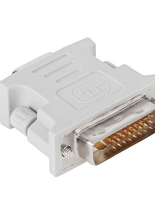 Переходник powerplant dvi-d m - vga f, белый