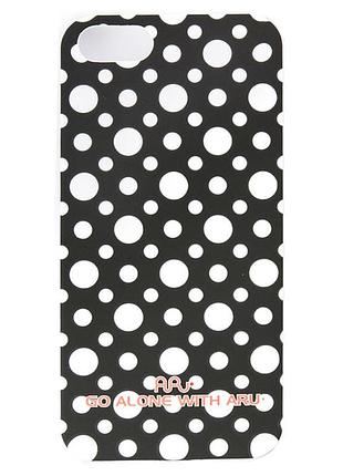 Чехол aru для iphone 5/5s/5se cutie dots black
