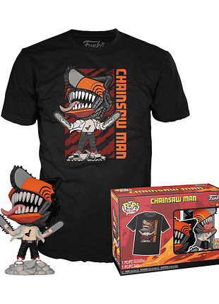 Фігурка funko pop людина-бензопила денджі з футболкою s chainsaw man denji 10 см fp cm td 1804