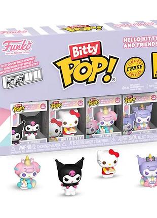 Набор фигурок bitty pop хеллоу китти пак hello kitty 4 pack 3 см fbp hk 02