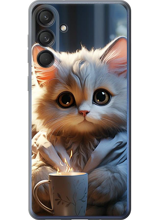 Чохол на samsung galaxy m55 білий кіт "5646u-3688-851"