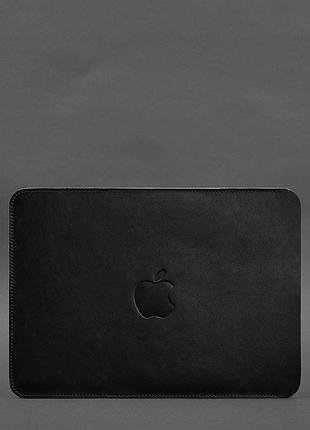 Кожаный чехол для macbook air 15-inch (2023) черный