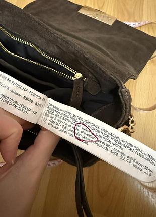 Замшева сумка zara 5