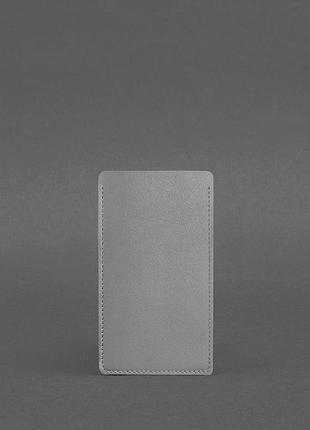 Кожаный чехол для iphone 11 серый 2