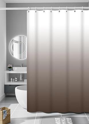 Шторка для ванны из полиэстера водонепроницаемая bathlux 180x180 см с кольцами, занавеска для ванной комнаты