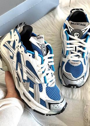 Balenciaga runner white blue 2