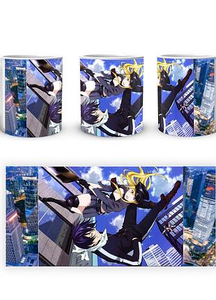 Кружка geekland noragami бездомный бог ято, бисямон, хиёри летят с небоскрёбов nrg 02.004