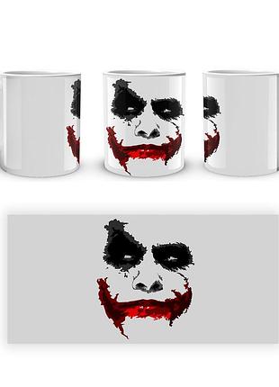 Кружка geekland белая джокер joker лицо грим jk.02.349