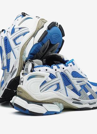 Balenciaga runner white blue 5