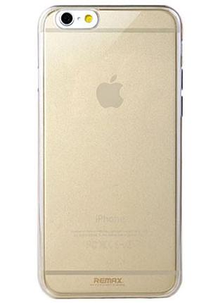 Чехол remax для iphone 6/6s 0.5mm golden pc