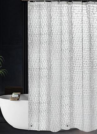 Шторка для ванной комнаты bathlux 180 x 180 см с водоотталкивающим покрытием, с геометрическим узором