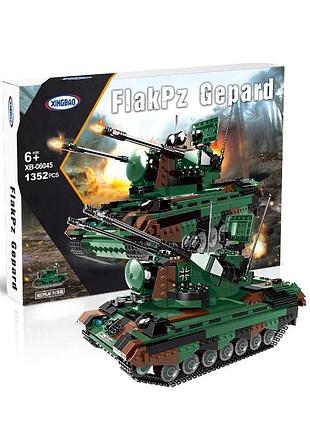 Конструктор дитячий танк flakpz gepard ігровий.військова зенітна установка на 1352 деталей