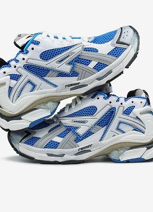 Balenciaga runner white blue 3