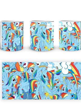 Кружка geekland my little pony мій маленький поні веселка деш mlp 01