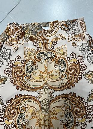Штани брюки палаццо scarf print 4