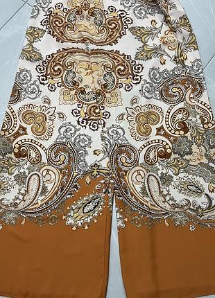 Штани брюки палаццо scarf print 2