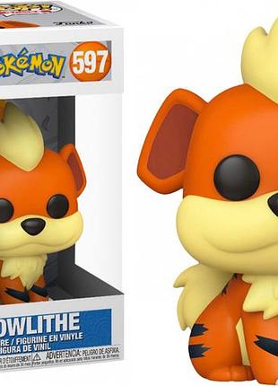 Фігурка funko pop фанко поп покемон гроуліт pokemon growlithe 10 см p g 597