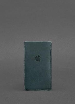 Шкіряний чохол для iphone 11 зелений краст
