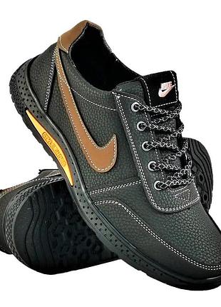 Кросівки чоловічі nike чорні шкіряні мокасини найк форси (розміри: 40,41) відео огляд