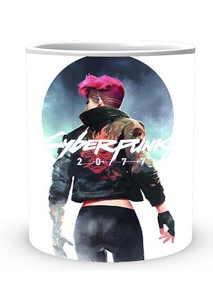 Кружка geekland cyberpunk 2077 кіберпанк 2077 вигляд зі спини cy 02.588