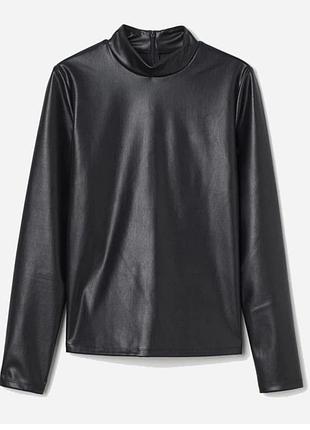 H&m шкіряний лонгслів
