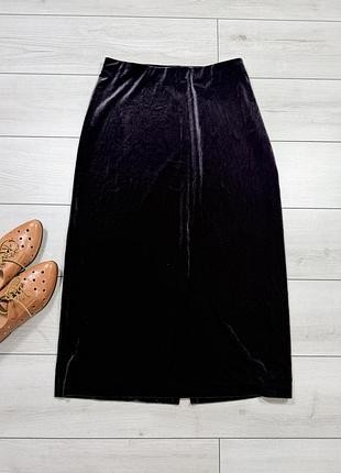 Оксамитова спідниця m&s великого розміру 16uk,2xl
