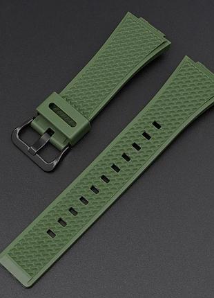 Ремешок для casio g-shock ga-100/110 army green bk 2