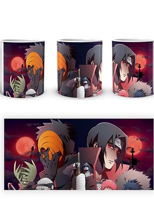 Кружка geek land белая наруто naruto обито и итачи na.02.322