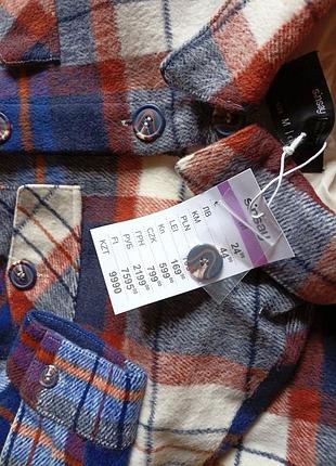 Рубашка куртка на подкладке.s/м.пог55см. 9