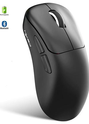 Миша бездротова hxsj t700 з акумулятором 2.4g+bluetooth+wired black