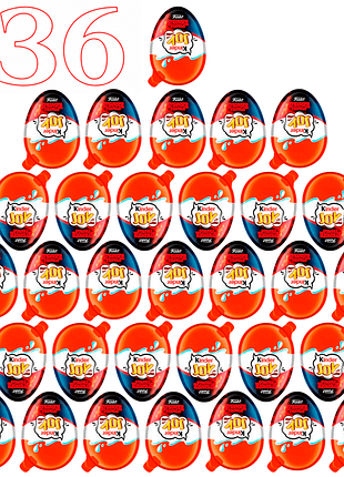 Комплект шоколадних яєць kinder joy funko netflix stranger things 36 шт по 20 г