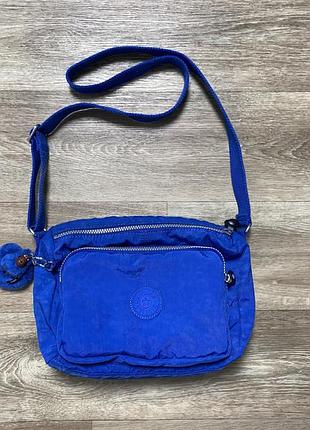 Оригінальна сумка / мессенджер kipling nylon crinkle blue monkey нейлонова сумка з мавпою