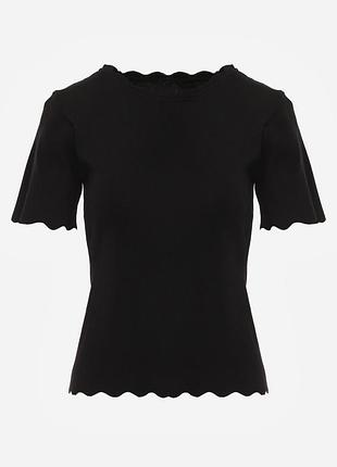 Элегантный джемпер с коротким рукавом apricot.
