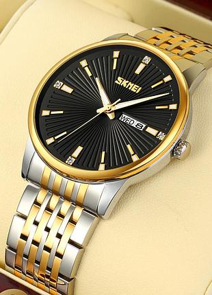 Skmei 9323tgdbk silver/gold-black 3
