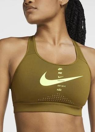 Жіночий спортивний топ nike dri-fit оливковий розмір m