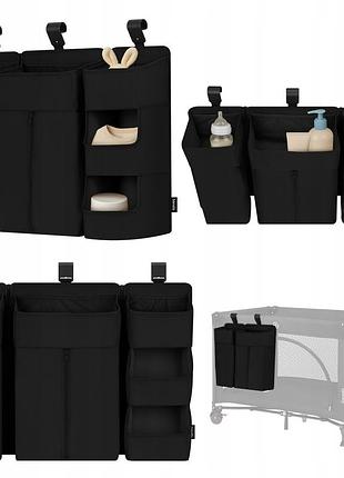 Органайзер для кроватки lionelo sidepocket large black