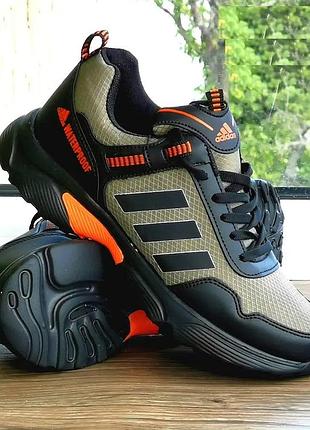 Термо кросівки adidas waterproof хакі чоловічі єврозима адідас зелені (розміри: 40,41,42,43)