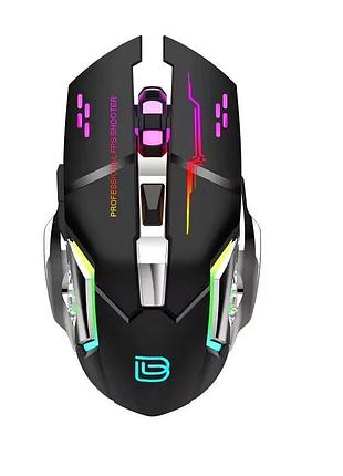 T-wolf мышь беспроводная, бесшумная с подсветкой bajeal m500 black