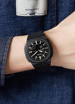 Skmei 2091bkgdbk black-gold-black 3