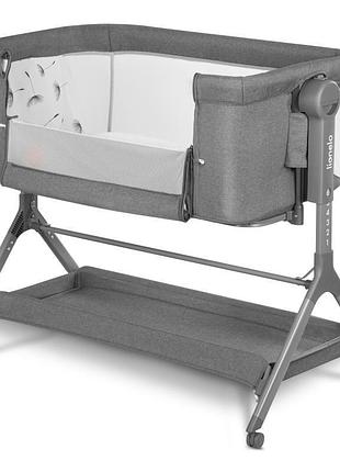 Кроватка детская 3 в 1 lionelo leonie plus grey stone
