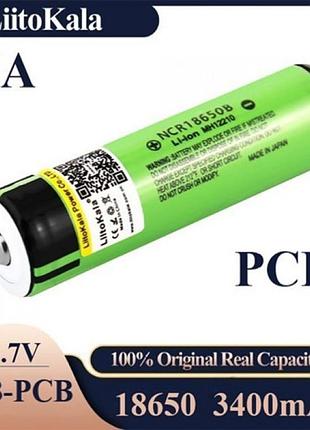 Аккумулятор 18650 liitokala lii 34b pcb 3400mah с защитой оригинал