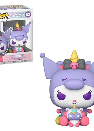 Фигурка funko pop хеллоу китти куроми hello kitty kuromi 10 см fp hk k 62