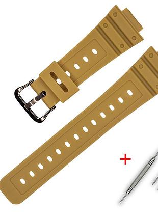 Ремінець для casio g-shock dw-5600 b beige bk