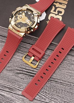 Ремешок для casio g-shock ga-100/110 red gd 3