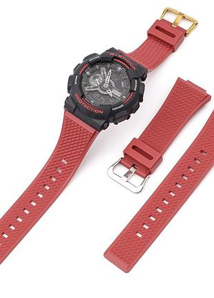 Ремешок для casio g-shock ga-100/110 red gd 4